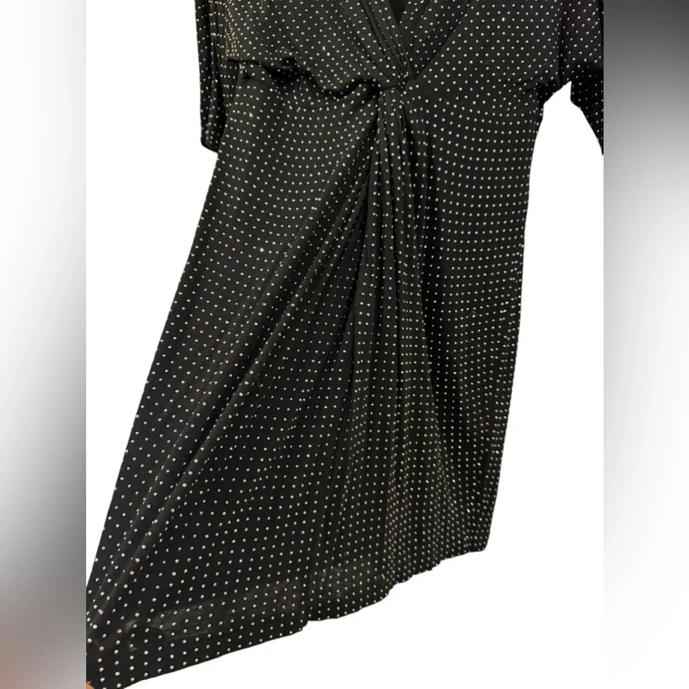 BEBE black bodycon dress with silver studs